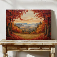 Autumn Maples Frame Mountain Gold