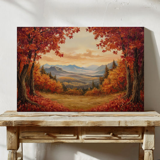 Autumn Maples Frame Mountain Gold