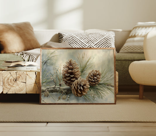 Winter Pinecones Share Gentle Stories