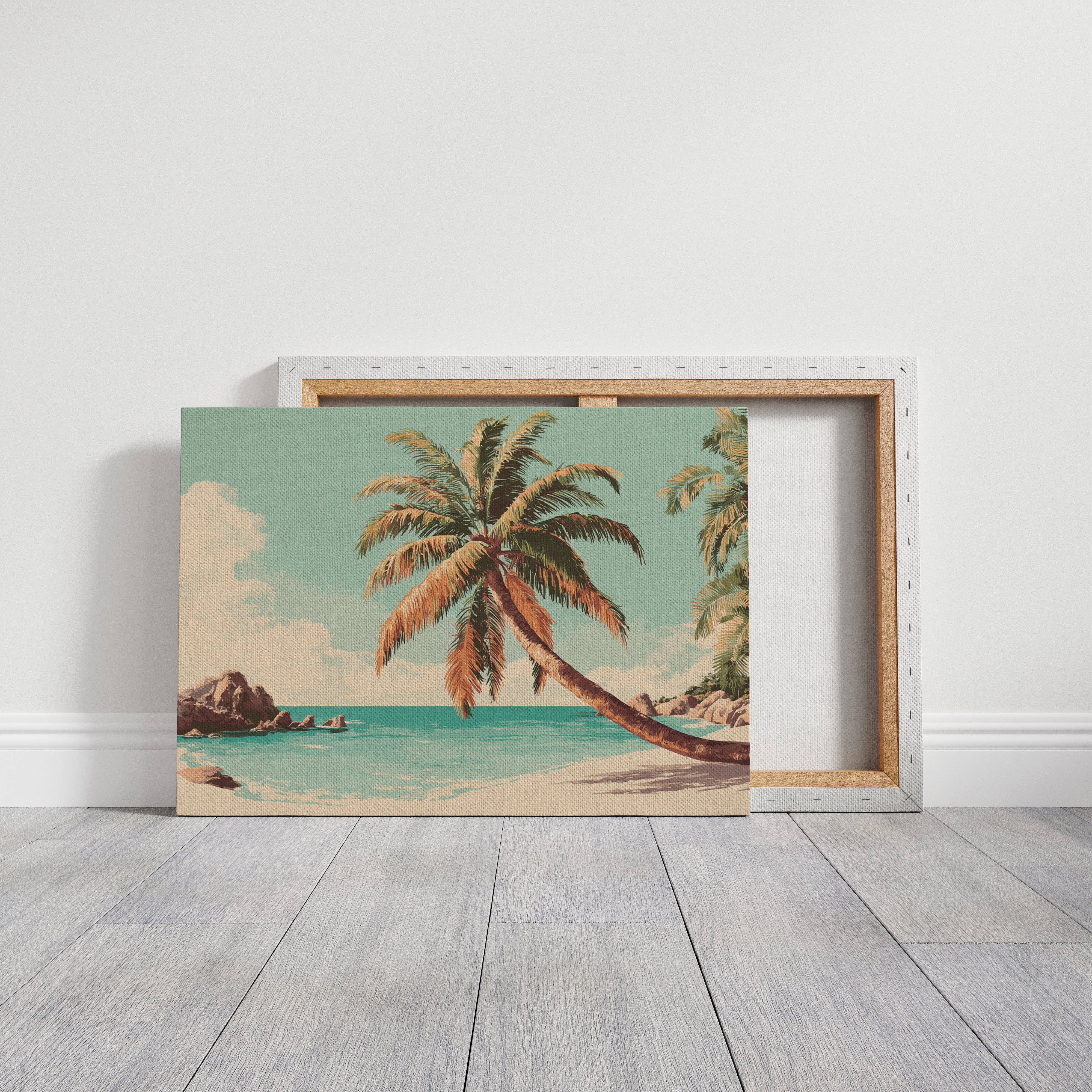 Turquoise Waves Meet Golden Shore