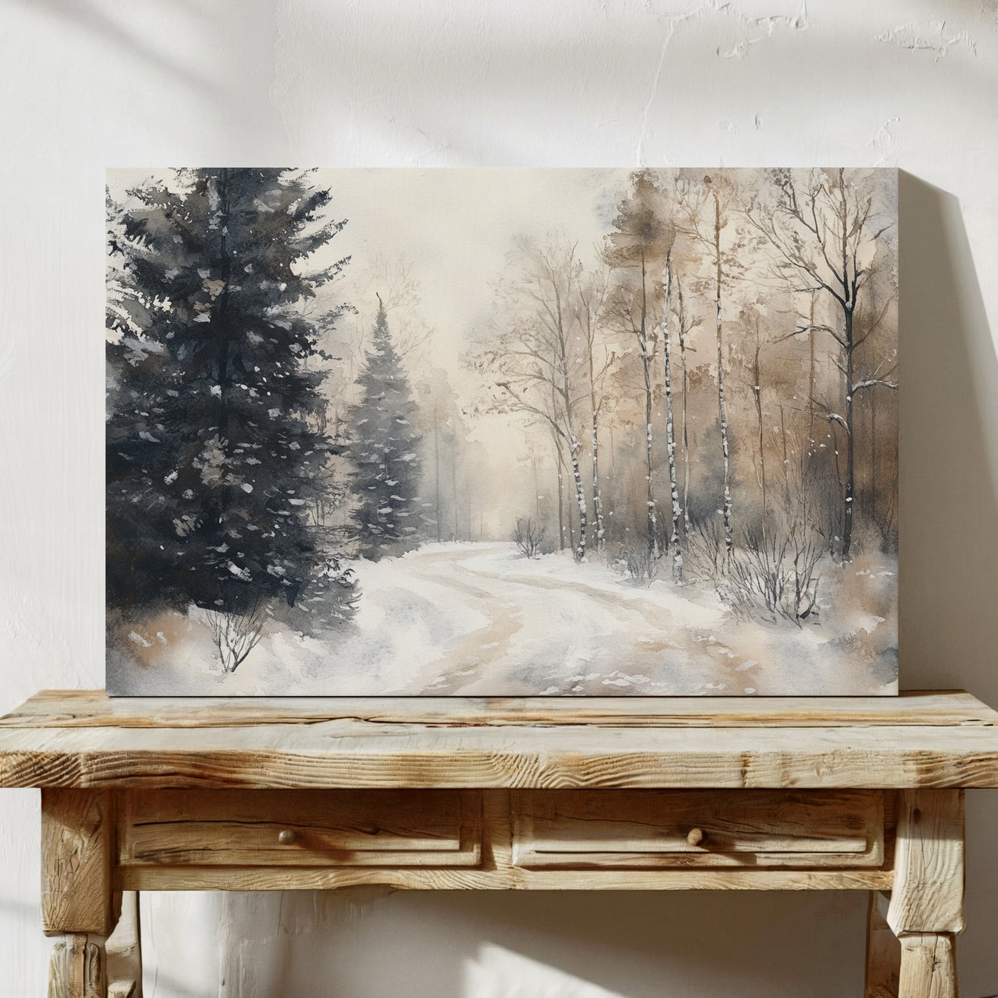 Snow Winds Through Silent Pines