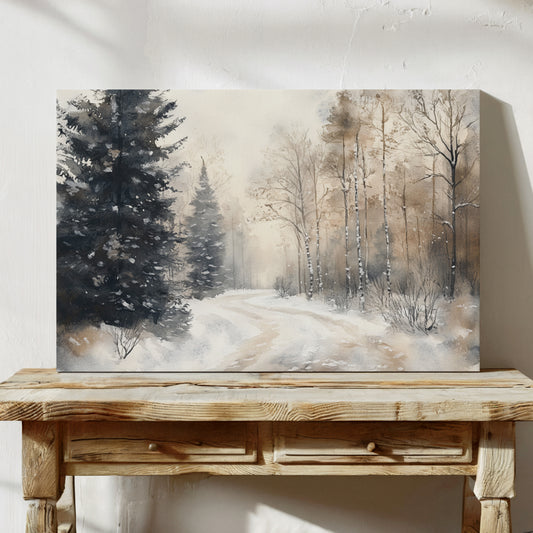 Snow Winds Through Silent Pines