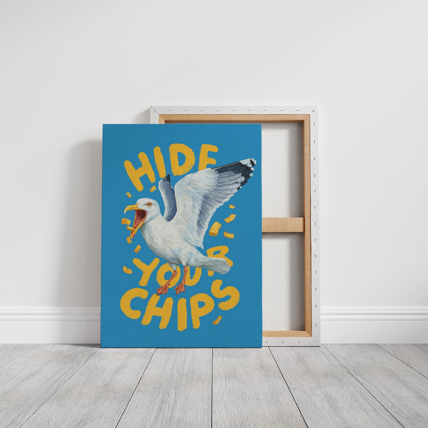 Seaside Warning in Bold Typography