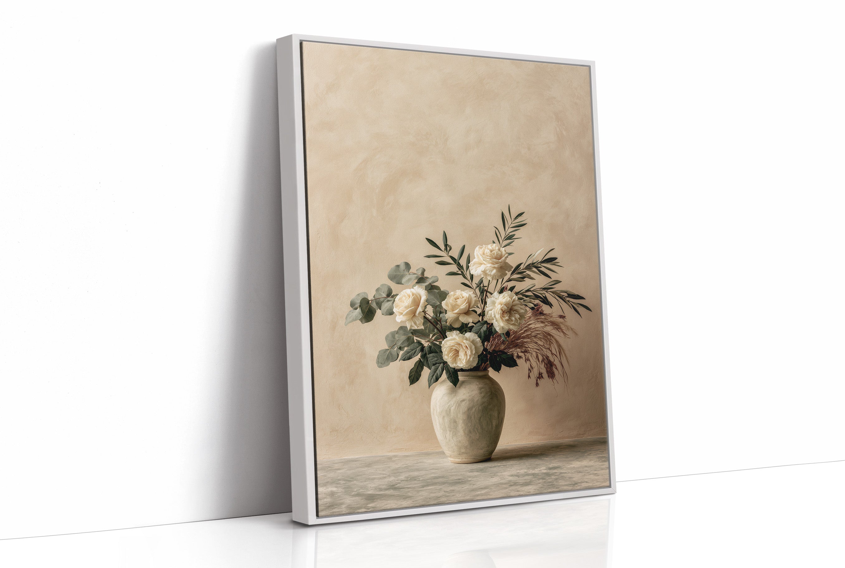 Ivory Roses, Upright & Serene
