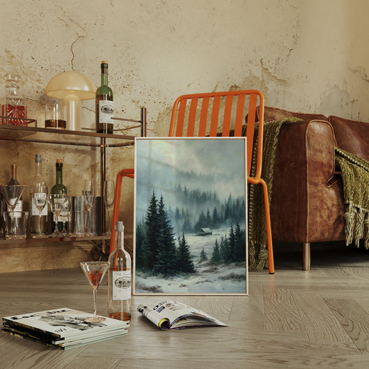 A Cabin Beneath Silent Pines