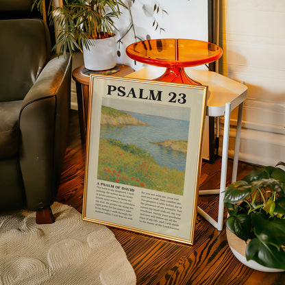 Psalm 23 Coastal Peace Print