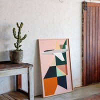 Geometric Flight Through Pastel Skies