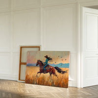 Cowgirl Ride at Sunset Plains