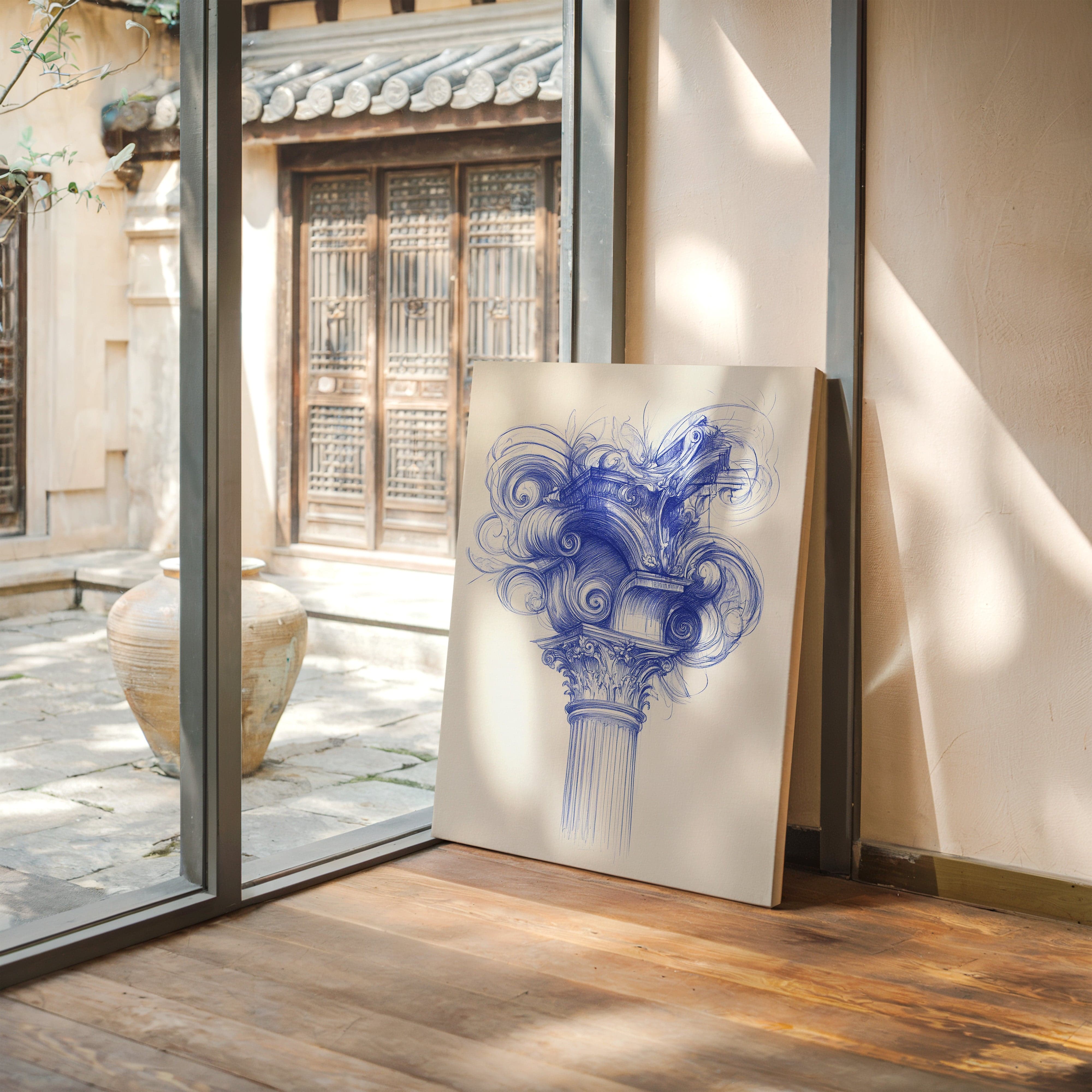 Corinthian Dreams In Cobalt Blue