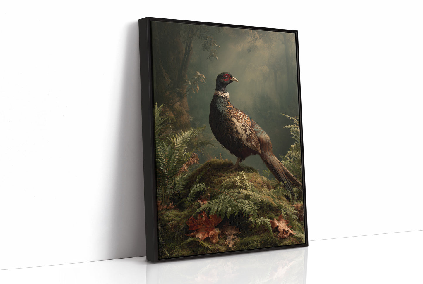 Noble Pheasant Among Forest Ferns