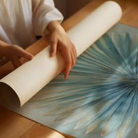 Azure Palm Whispers Serenity