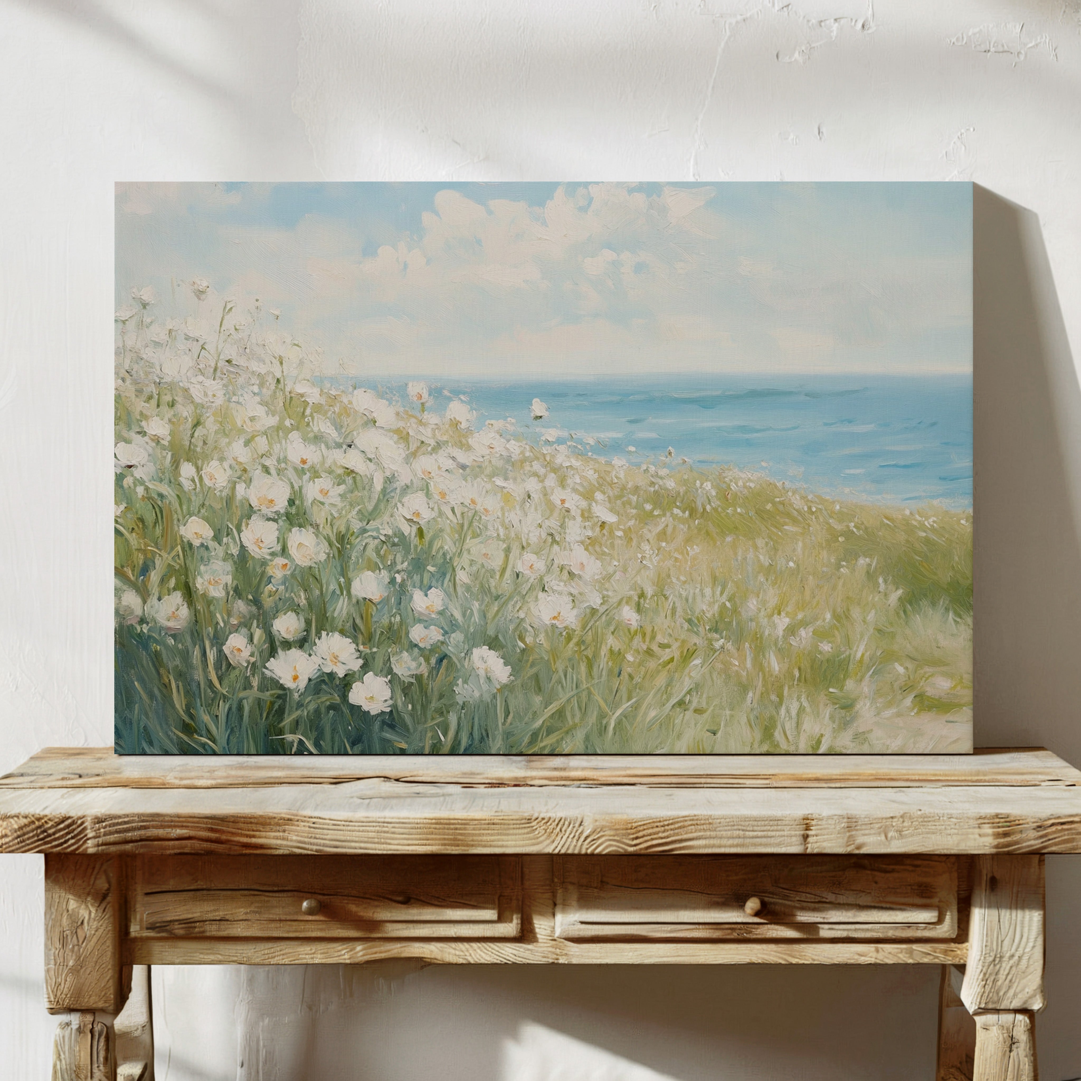 Coastal Poppies Dance With Waves