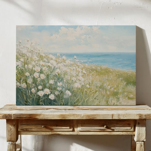Coastal Poppies Dance With Waves