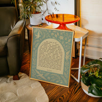 Psalm 23 Scripture with Doves and Florals