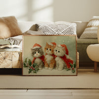 Three Kittens Share Christmas Magic