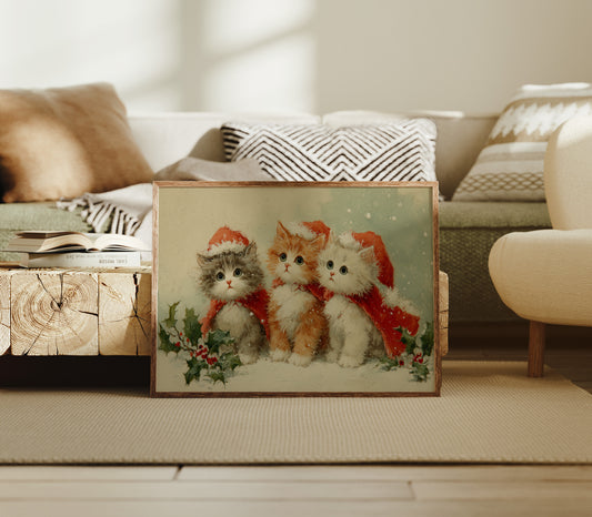 Three Kittens Share Christmas Magic