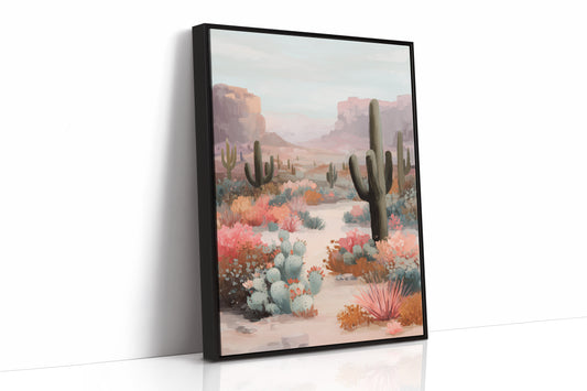 Saguaros Paint Their Desert Garden