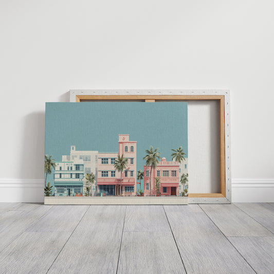 Pastel Dreams Along Ocean Drive