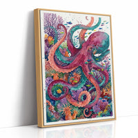Reef Royalty: Watercolor Octopus Study