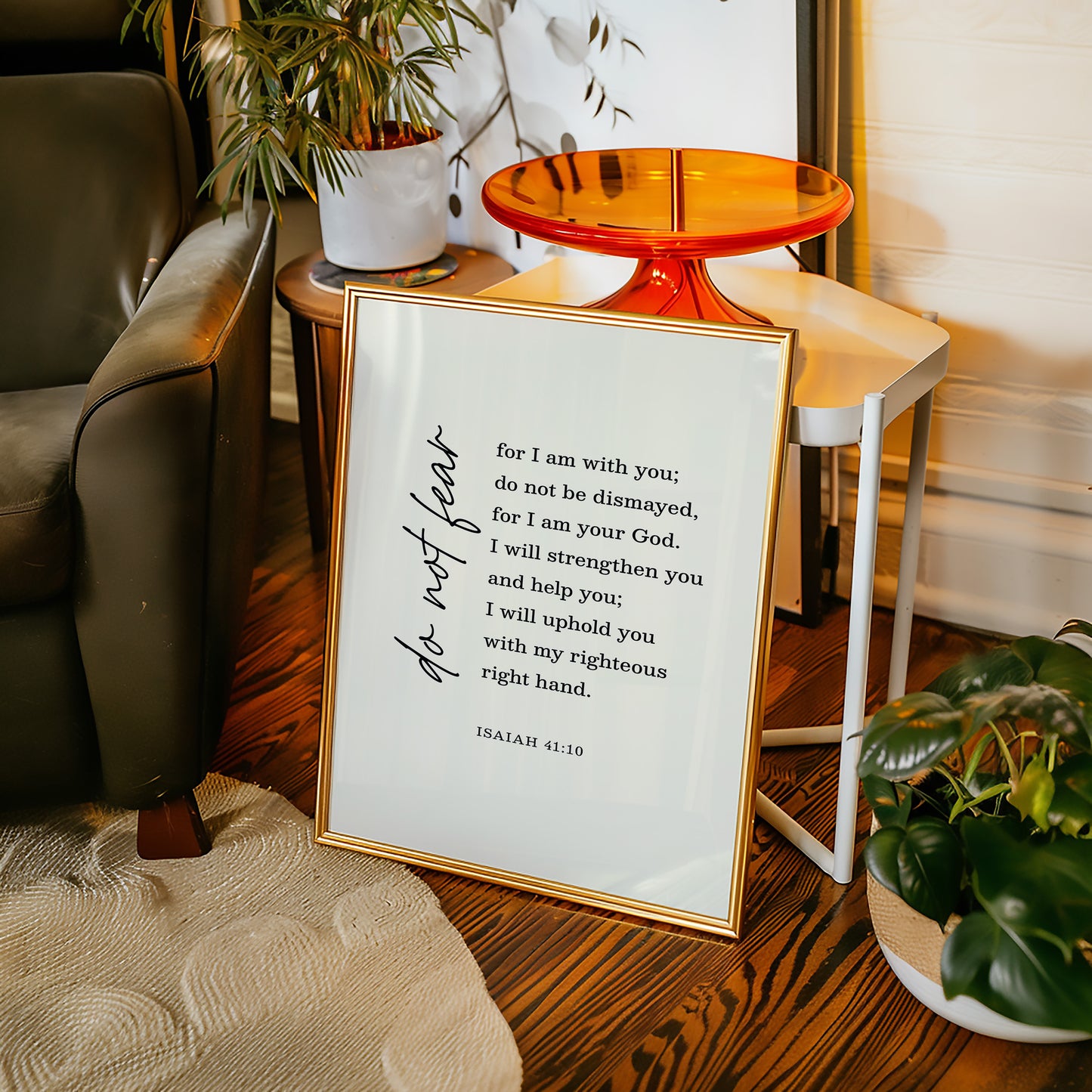 Do Not Fear Isaiah 41 Bible Verse Print