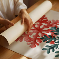 Two Snowflakes, Christmas Colors