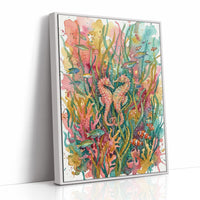 Seagrass Sweethearts: Watercolor Seahorse Duo