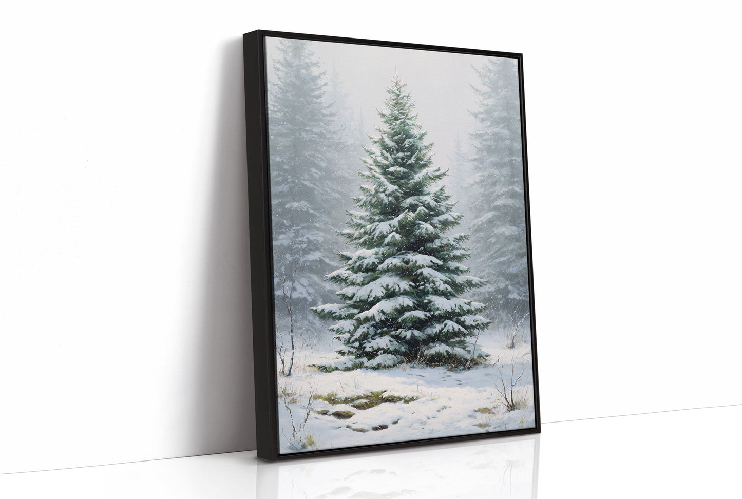 Evergreen Tales In Winter Mist