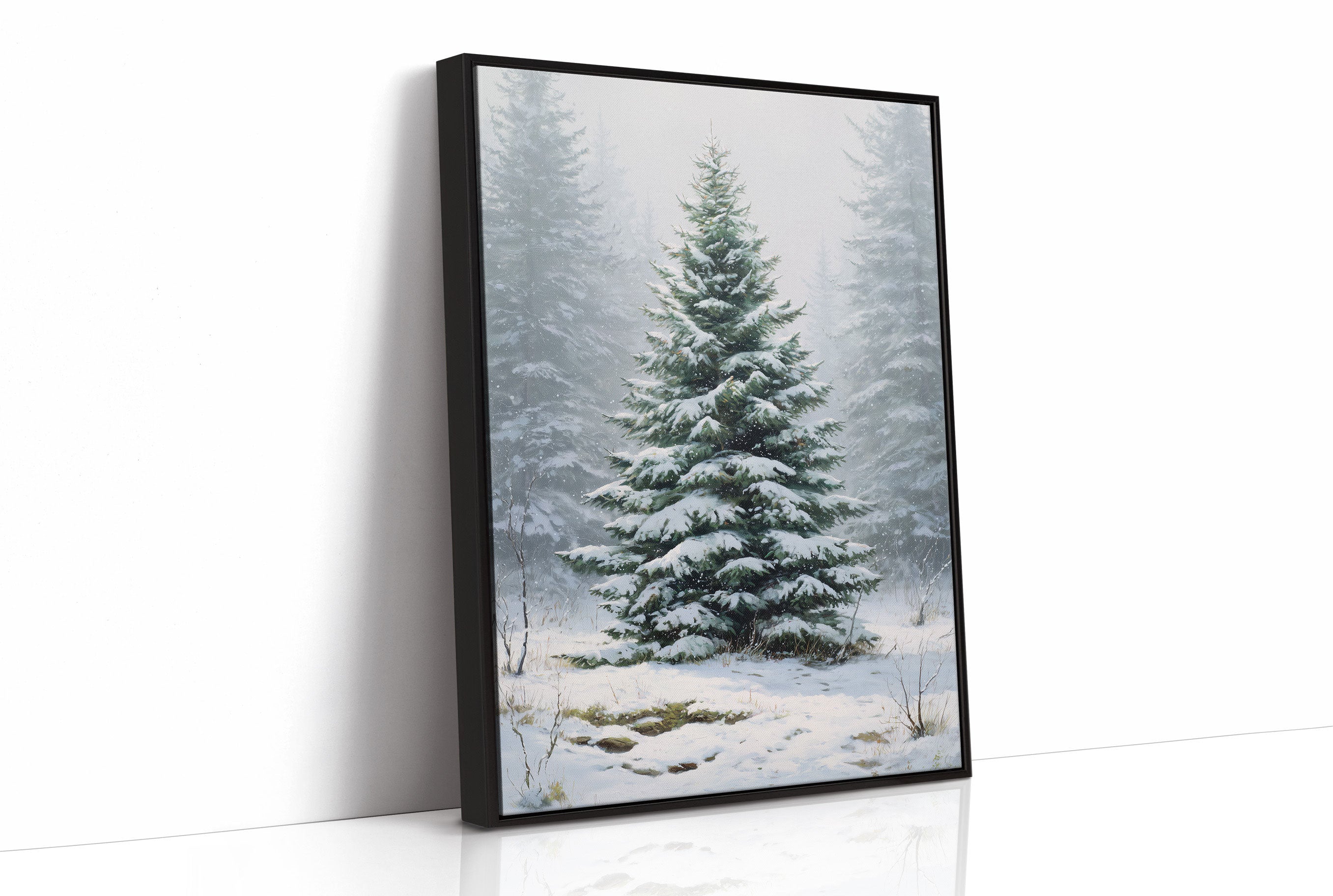 Evergreen Tales In Winter Mist