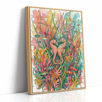 Seagrass Sweethearts: Watercolor Seahorse Duo