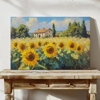 Summer Blooms Near Tuscan Stone