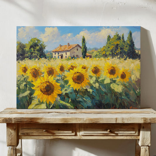 Summer Blooms Near Tuscan Stone