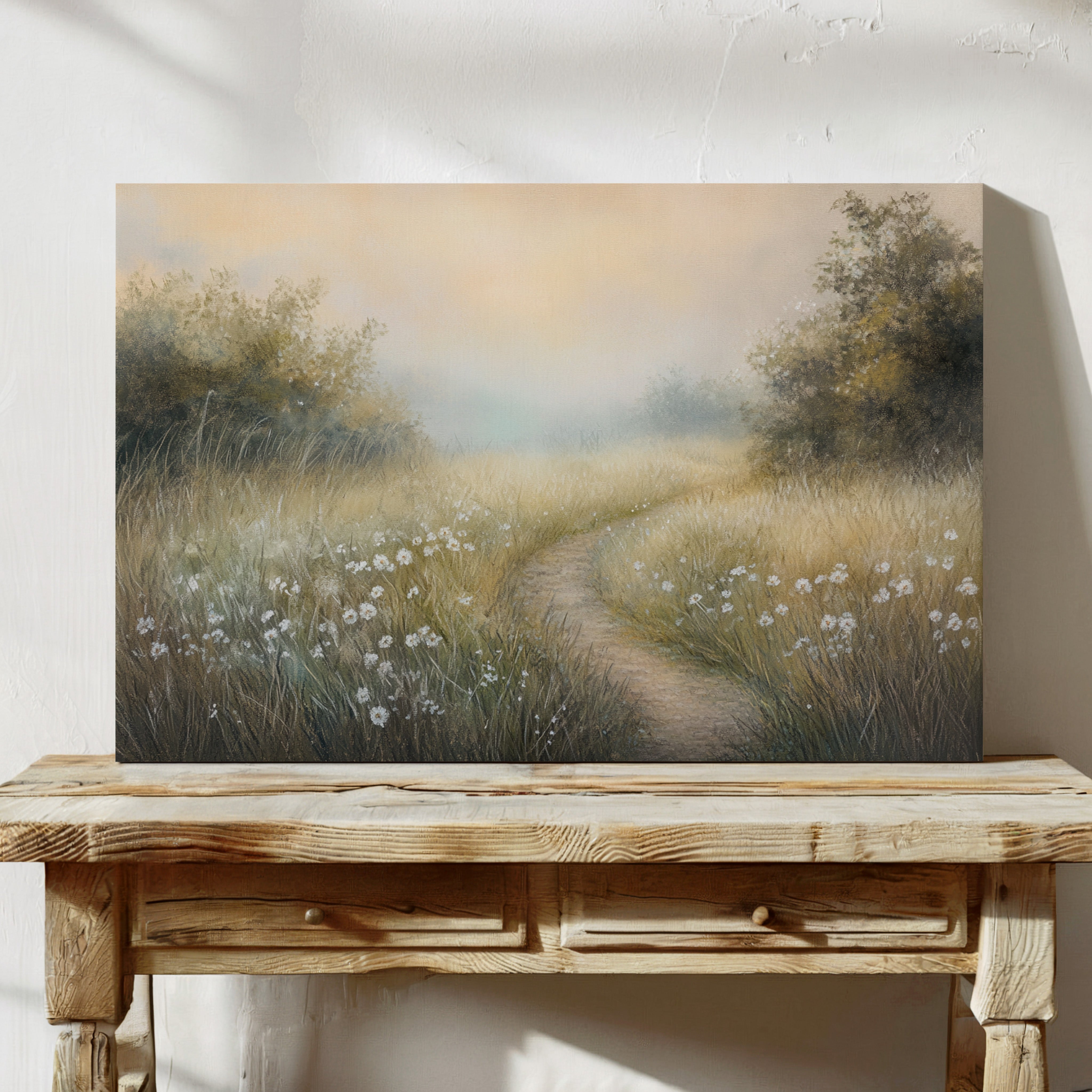 Summer Path Through Dancing Daisies