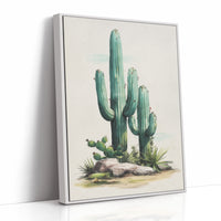 Saguaros Paint The Morning Mint