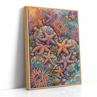 Starfish Cluster: Watercolor Tide Pool Study