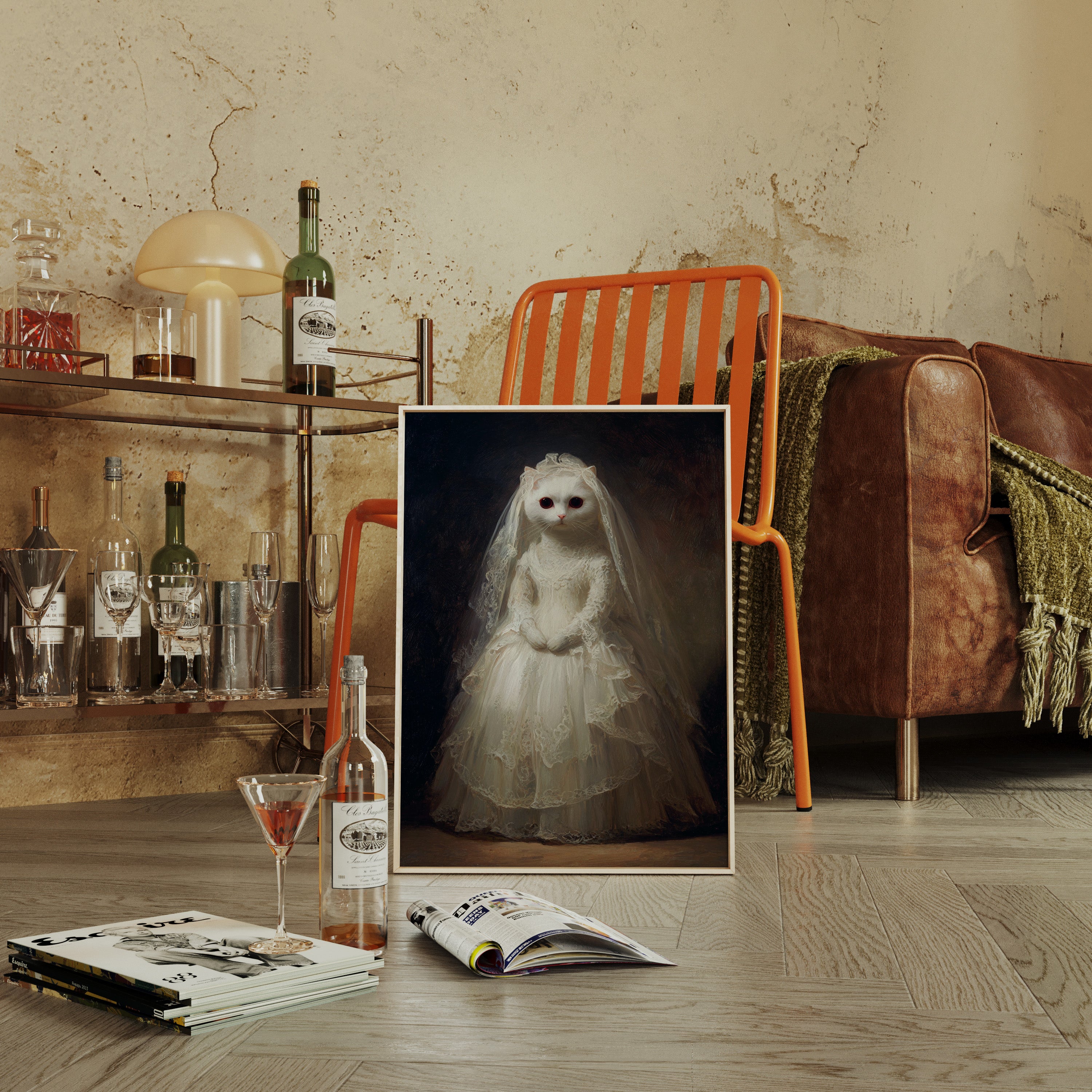 A Feline Bride Awaits the Unseen