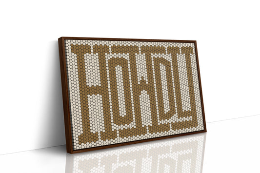 Howdy Western Mosaic Wall Greeting