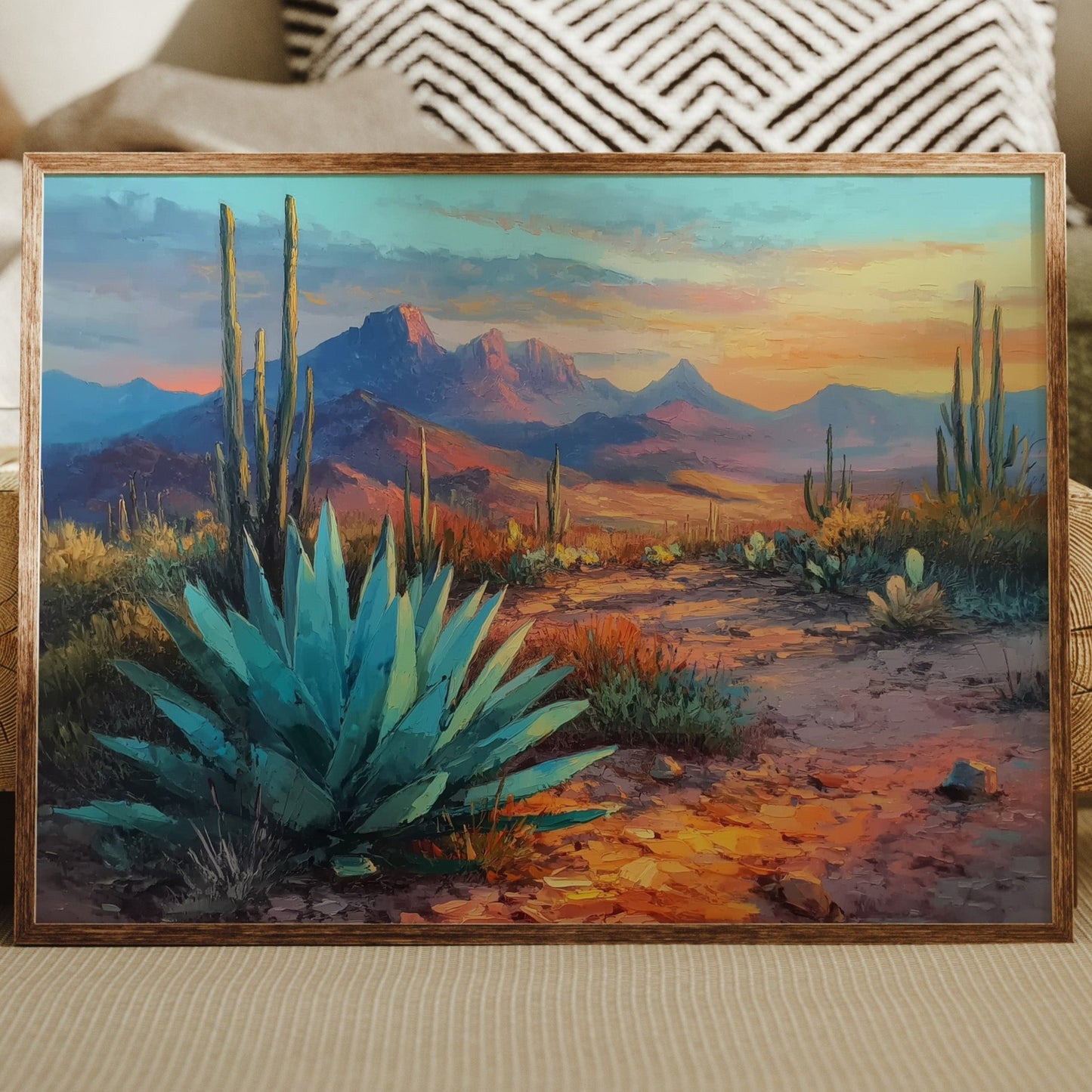 Blue Agave Greets Desert Dawn
