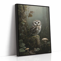 Woodland Sage On Misty Perch