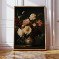 Baroque Peonies in Earthen Vase