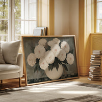 White Chrysanthemums Find Quiet Grace