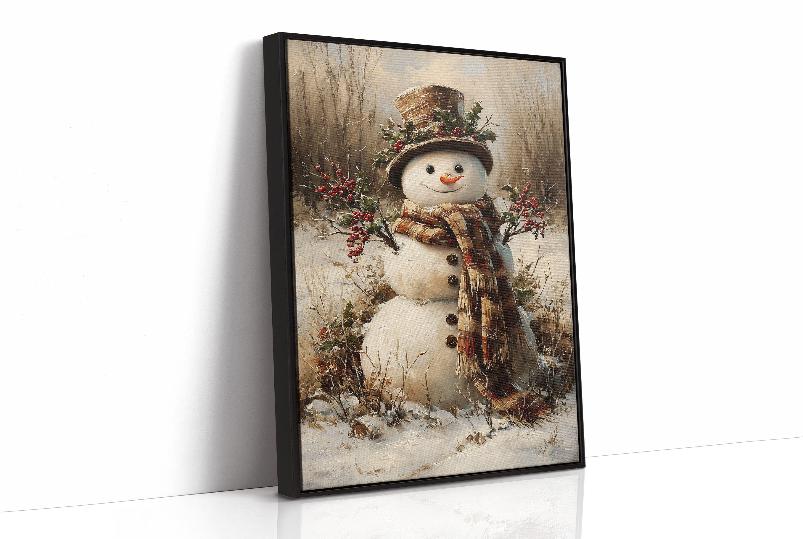 Winter's Charm In Plaid And Holly