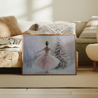 Winter Ballet Beneath Frosted Pines