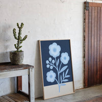 Midnight Garden Blooms In Blue