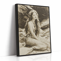 Vintage Waves Against Rocky Shore