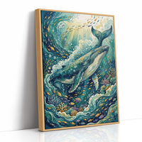 Ocean Giant: Watercolor Humpback Whale Study