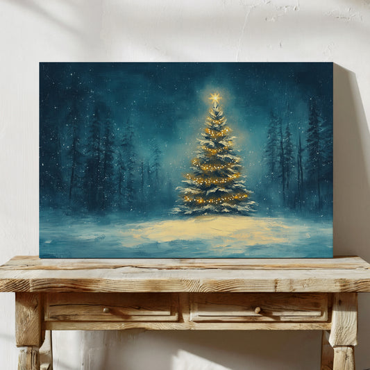 Winter's Light Dances Through Pines