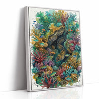 Reef Hideaway: Watercolor Moray Eel Study