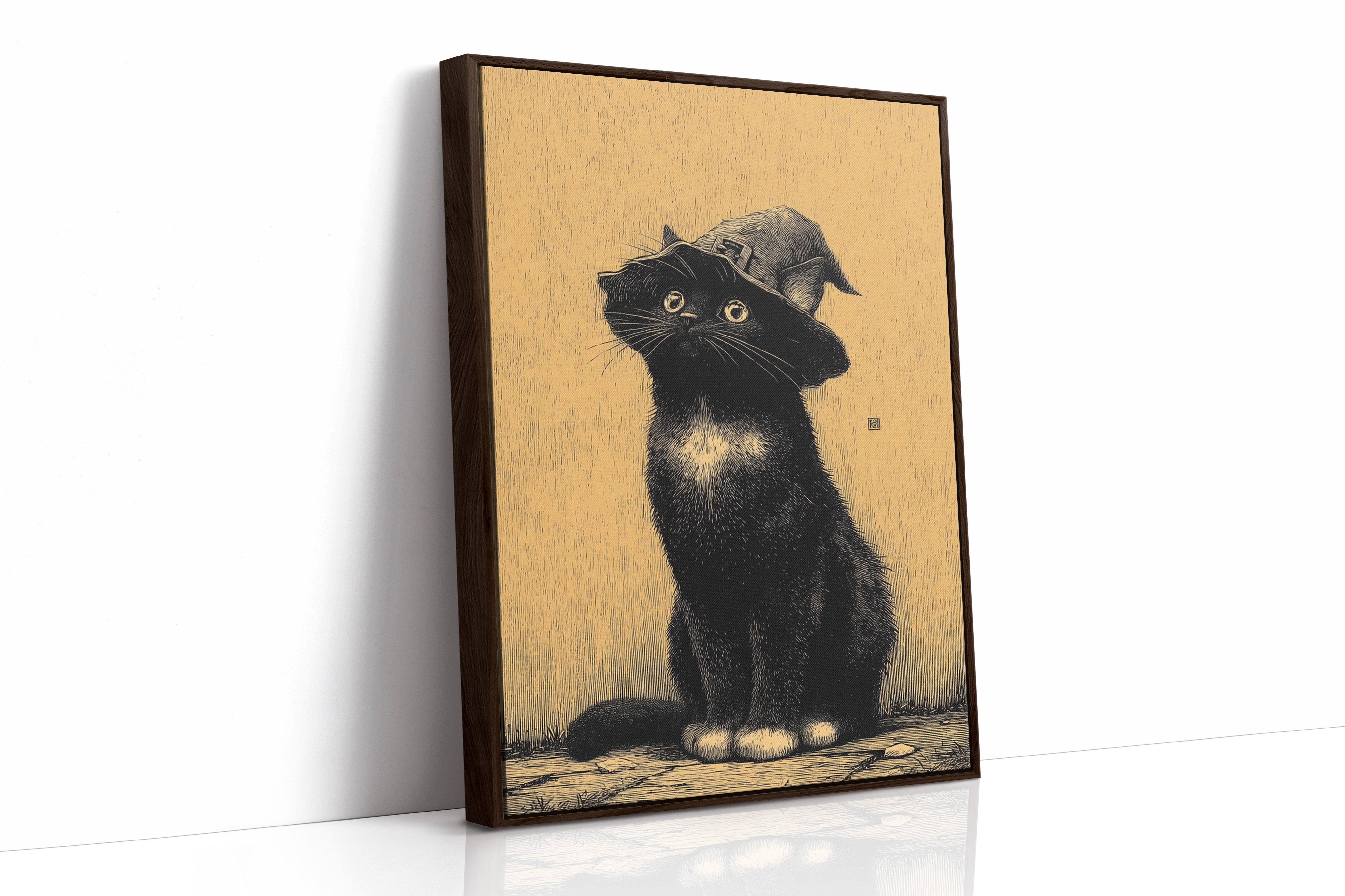 The Enchanted Feline Stares Back