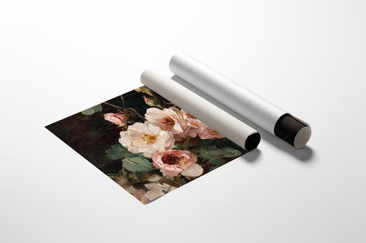 Blush Petals Dance In Lamplight