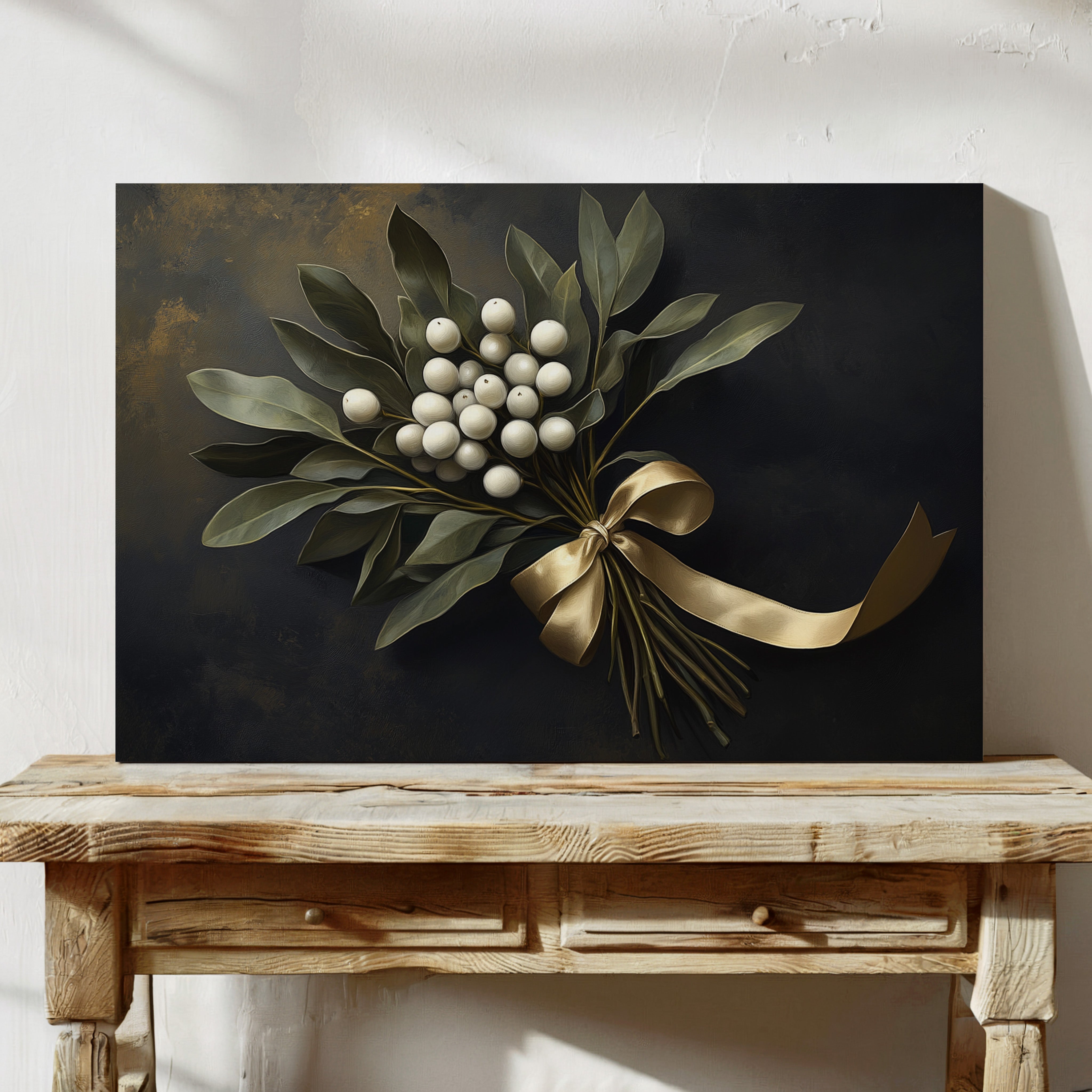 Winter Berries Bound In Golden Light